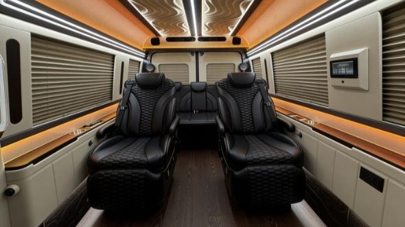 8 passenger sprinter van interior san francisco