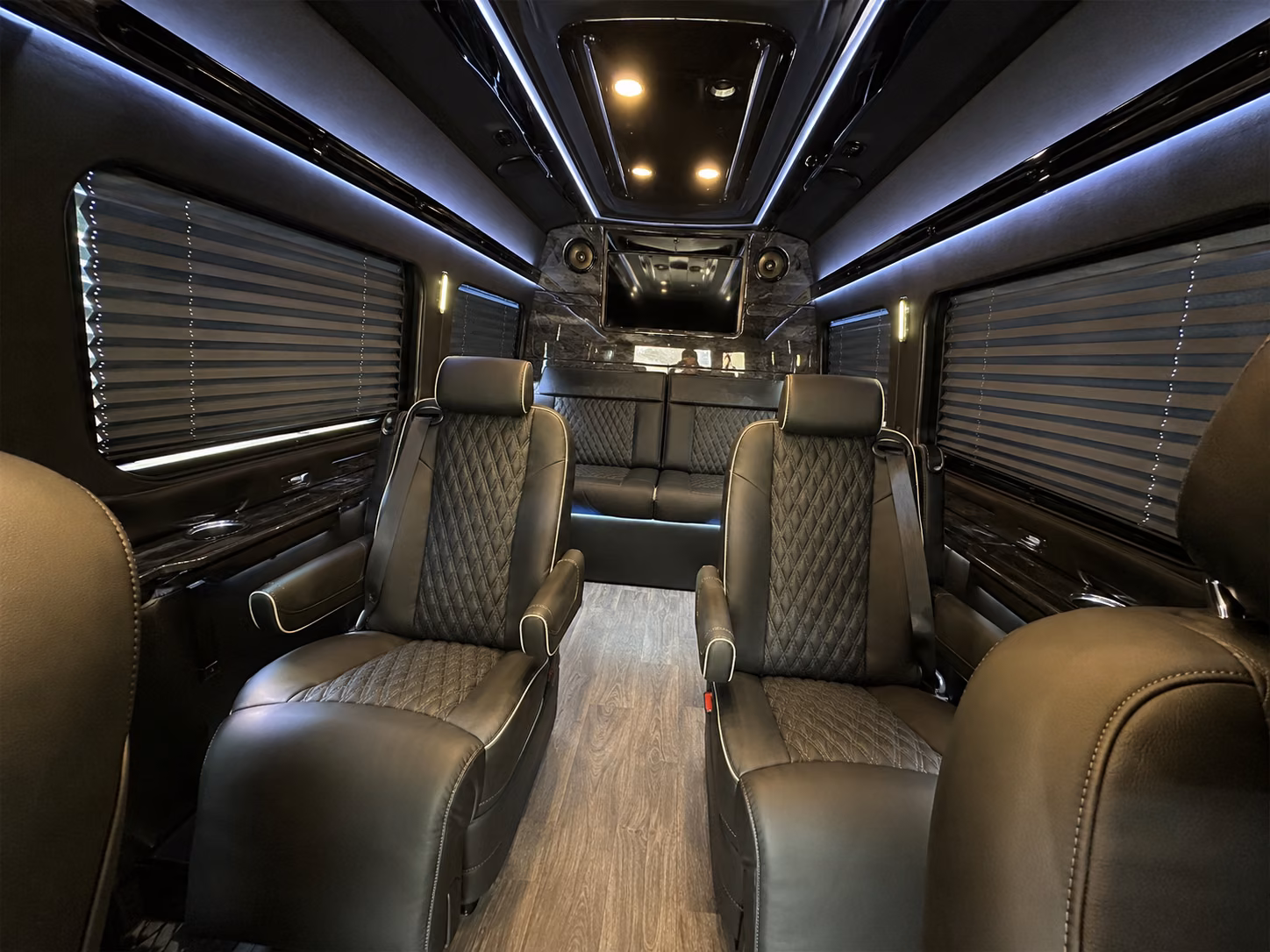 sparks 12 passenger sprinter van inside