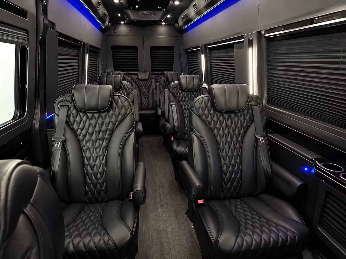 sparks 15 passenger sprinter van inside