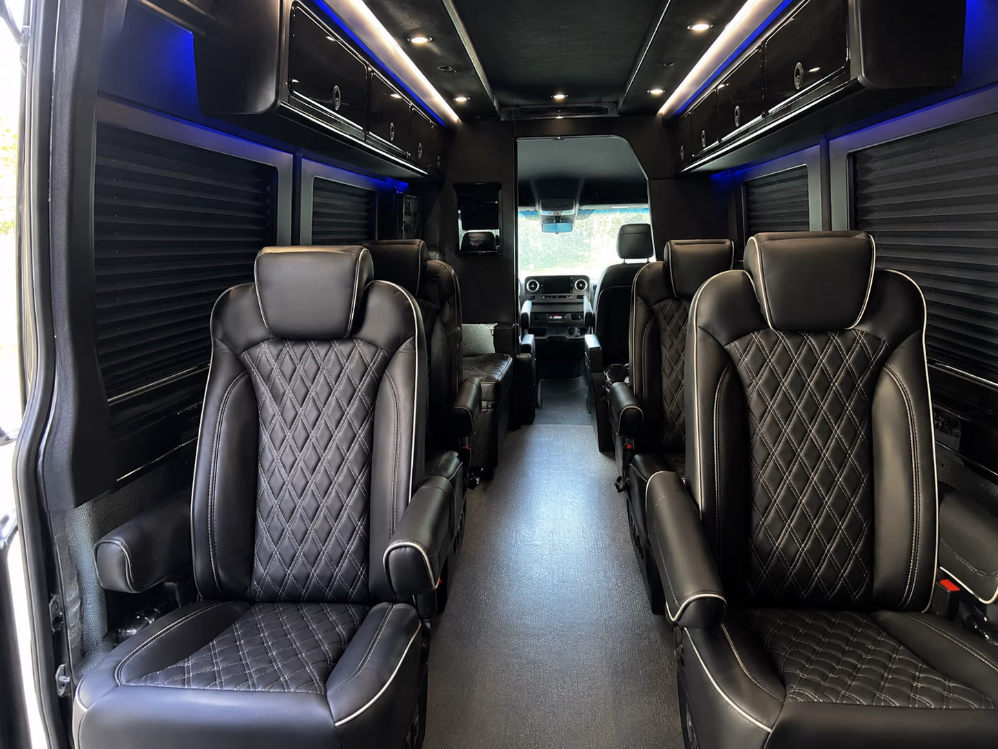 sparks 15 passenger sprinter van interior
