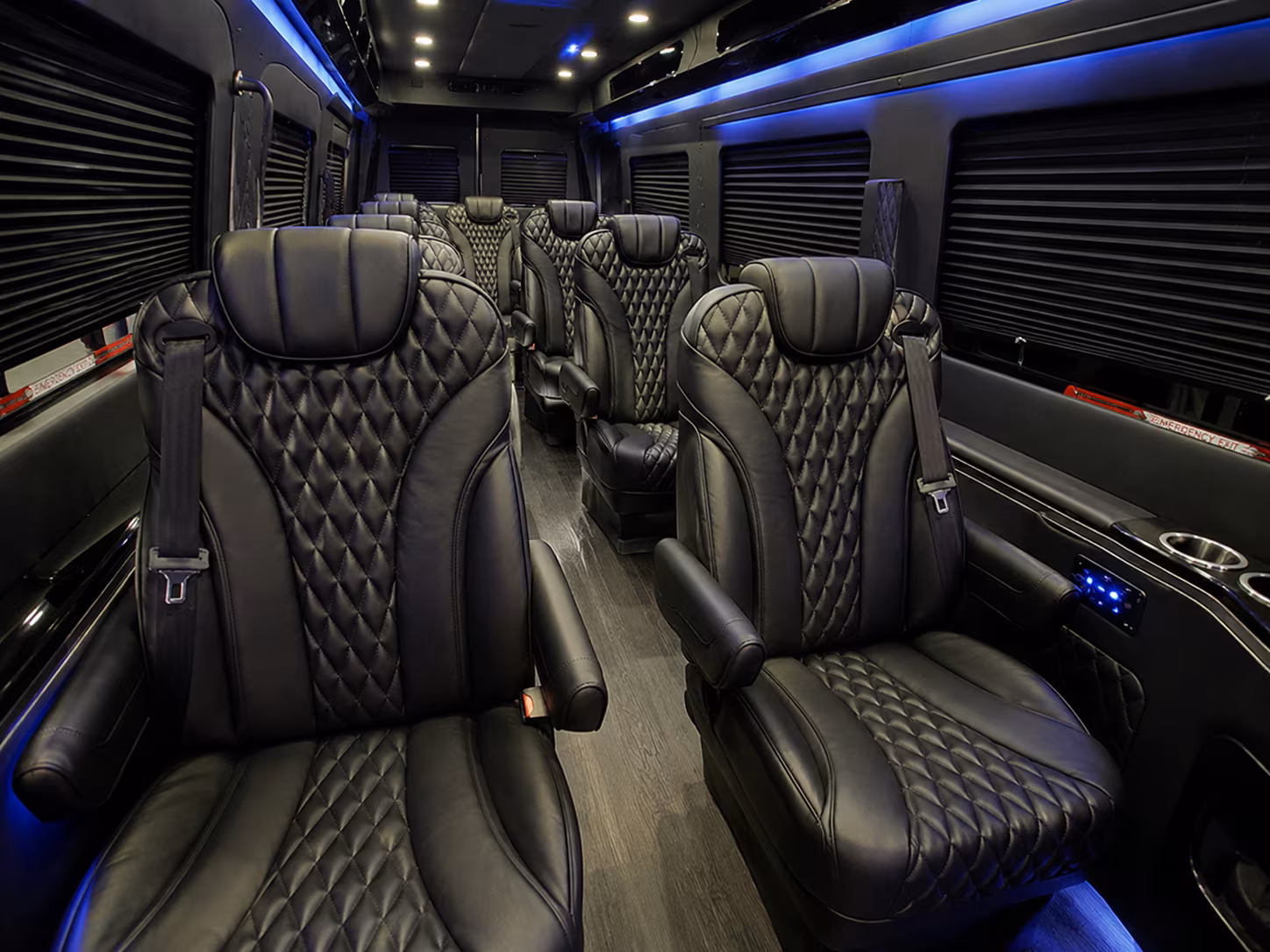 sparks 20 passenger sprinter van inside