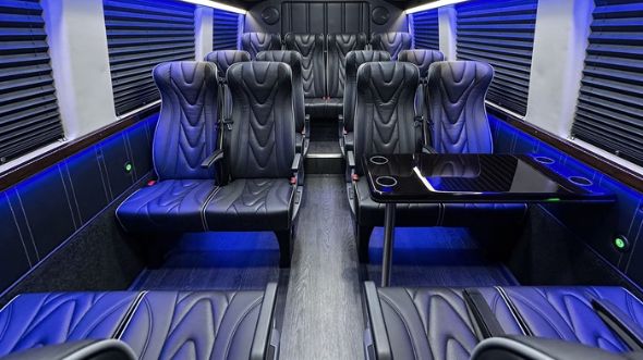 sparks 20 passenger sprinter van interior
